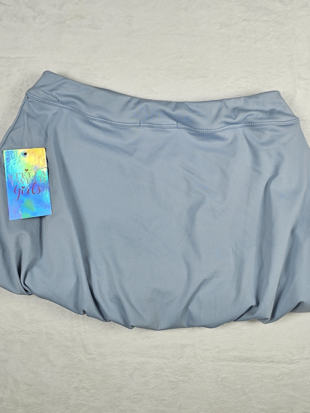 Stella Tweed Girls Skort Blue Size 14 Pull On Active Tennis Golf Skirt